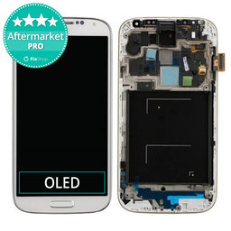 Samsung Galaxy S4 i9505 - Ecran LCD + Sticlă Tactilă + Ramă (White Frost) OLED