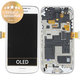 Samsung Galaxy S4 Mini i9195 - Ecran LCD + Sticlă Tactilă + Ramă (White Frost) - GH97-14766B Genuine Service Pack