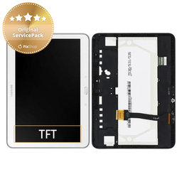 Samsung Galaxy Tab 4 10.1 T530 - Ecran LCD + Sticlă Tactilă + Ramă (White) - GH97-15849B Genuine Service Pack