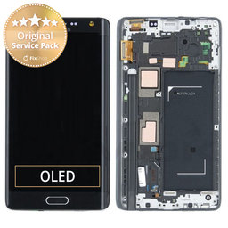 Samsung Galaxy Note Edge N915FY - Ecran LCD + Sticlă Tactilă + Ramă (Black) - GH97-16636A Genuine Service Pack