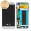 Samsung Galaxy S7 Edge G935F - Ecran LCD + Sticlă Tactilă + Ramă (Silver) - GH97-18533B, GH97-18594B, GH97-18767B Genuine Service Pack