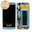 Samsung Galaxy S7 Edge G935F - Ecran LCD + Sticlă Tactilă + Ramă (Coral Blue) - GH97-18533G, GH97-18594G, GH97-18767G Genuine Service Pack