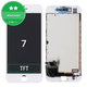 Ecran pentru iPhone 7, White, Sticlă tactilă cu ramă