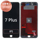 Ecran pentru iPhone 7 Plus, Black, Sticlă tactilă cu ramă, Refurbished