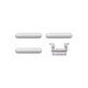 Apple iPhone 8, SE (2020), SE (2022) - Set Butoane Volum + Pornire + Modul Silen?ios (Silver, White)