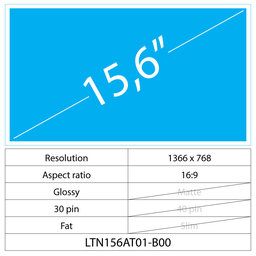 15.6 LCD Fat Lucios 30 pin HD