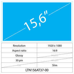 15.6 LCD Slim Lucios 30 pin Full HD