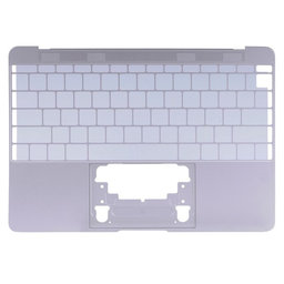 Apple MacBook 12" A1534 (Early 2015) - Superior Ramă Tastatură US (Silver)