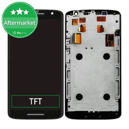 Motorola Moto X Play XT1562 - Ecran LCD + Sticlă Tactilă + Ramă (Black) TFT