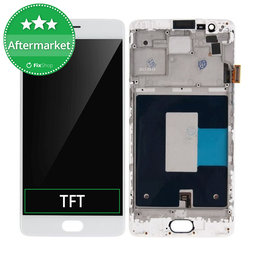 OnePlus 3 - Ecran LCD + Sticlă Tactilă + Ramă (White) TFT