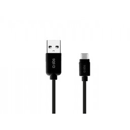SBS - Cablu - USB / USB-C (1.5m), negru