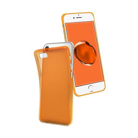 SBS - Husă cool pentru iPhone SE 2020/8/7/6S/6, portocaliu transparentă