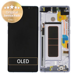 Samsung Galaxy Note 8 N950F - Ecran LCD + Sticlă Tactilă + Ramă (Orchid Grey) - GH97-21065C, GH97-21066C Genuine Service Pack