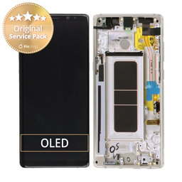 Samsung Galaxy Note 8 N950F - Ecran LCD + Sticlă Tactilă + Ramă (Maple Gold) - GH97-21065D, GH97-21066D Genuine Service Pack