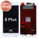 Apple iPhone 8 Plus - Ecran LCD + Sticlă Tactilă + Ramă (White) Refurbished