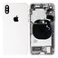 Apple iPhone X - Carcasă Spate cu Piese Mici (Silver)
