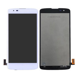 LG K8 K350N - Ecran LCD + Sticlă Tactilă (White) TFT