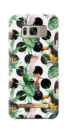 iDeal of Sweden - Husă Fashion pentru Samsung Galaxy S8, temă de culoare cu puncte tropicale