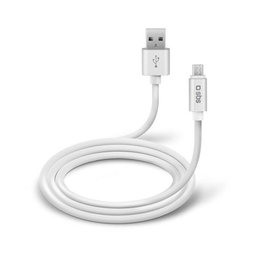 SBS - Micro-USB / USB Cablu (1m), alb
