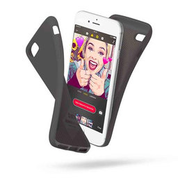 SBS - Polo Caz pentru iPhone 6, 6s, 7, 8, SE 2020 & SE 2022, negru