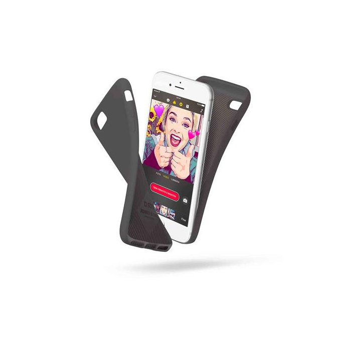 SBS - Polo Caz pentru iPhone 6, 6s, 7, 8, SE 2020 & SE 2022, negru