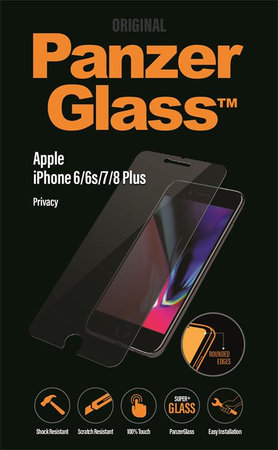 PanzerGlass - Geam Securizat Privacy Standard Fit pentru iPhone 6 Plus, 6s Plus, 7 Plus ?i 8 Plus, transparent