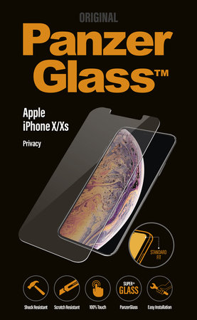 PanzerGlass - Geam Securizat Privacy Standard Fit pentru iPhone X, XS & 11 Pro, transparent