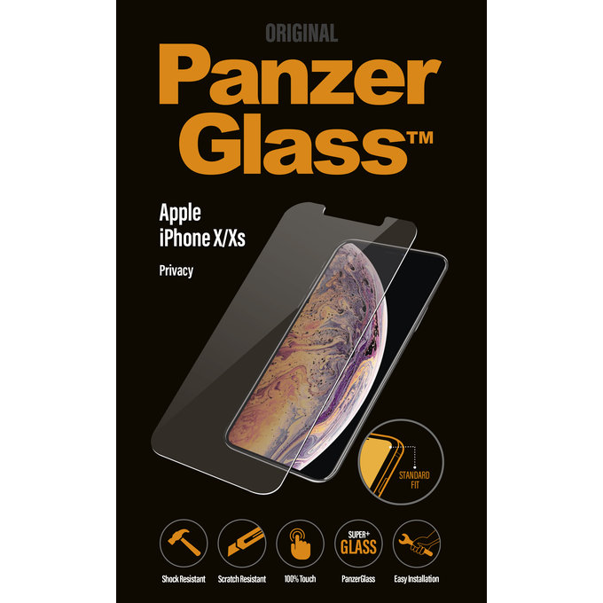 PanzerGlass - Geam Securizat Privacy Standard Fit pentru iPhone X, XS & 11 Pro, transparent