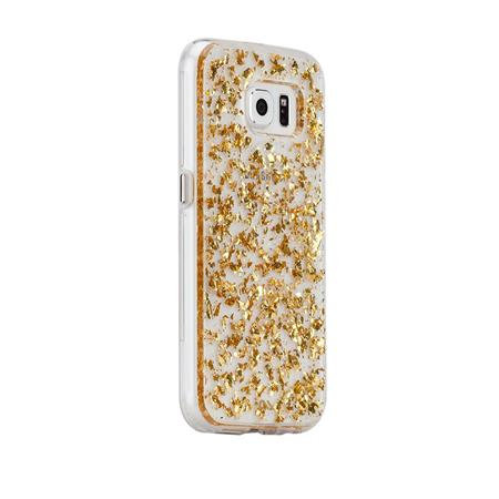 Case-Mate - Karat puzdro pentru Samsung Galaxy S6, transparentná/zlatá
