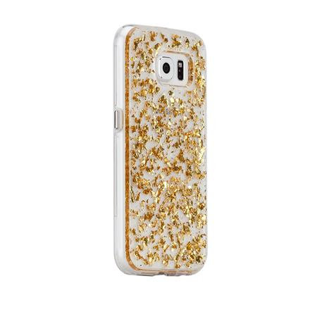 Case-Mate - Karat puzdro pentru Samsung Galaxy S6, transparentná/zlatá