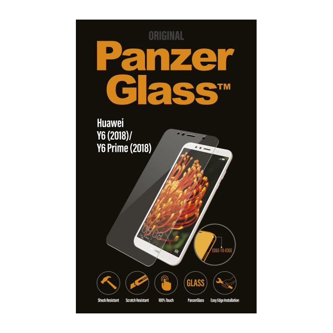 PanzerGlass - Sticlă întârită pentru Huawei Y6 (2018), transparentă