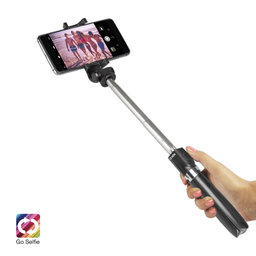 SBS - Stick selfie wireless cu trepied, negru