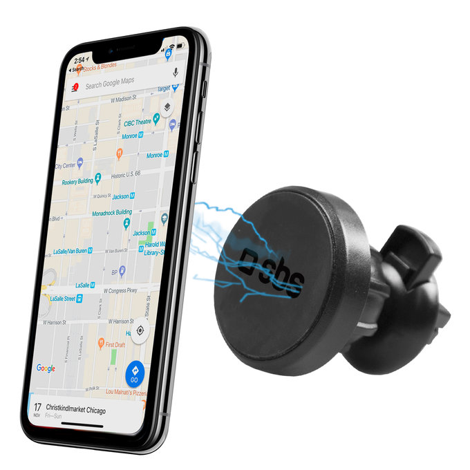 SBS - Suport pentru ma?ină, magnetic cu clips, negru