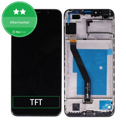 Huawei Y6 Prime (2018) - Ecran LCD + Sticlă Tactilă + Ramă (Black) TFT