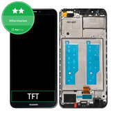 Huawei Y7 Prime (2018) - Ecran LCD + Sticlă Tactilă + Ramă (Black) TFT