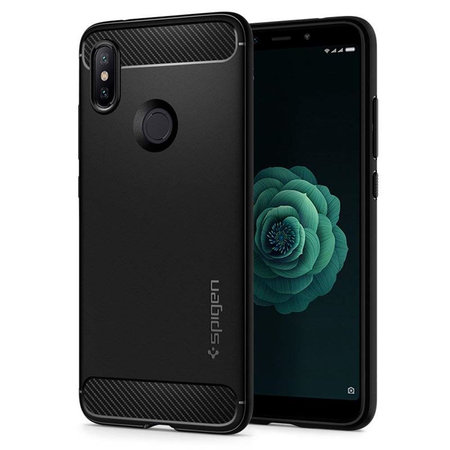 Spigen - Caz Rugged Armor pentru Xiaomi Mi A2, 6X, negru