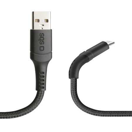 SBS - UNBREAKABLE - Micro-USB / USB Cablu (1m), negru
