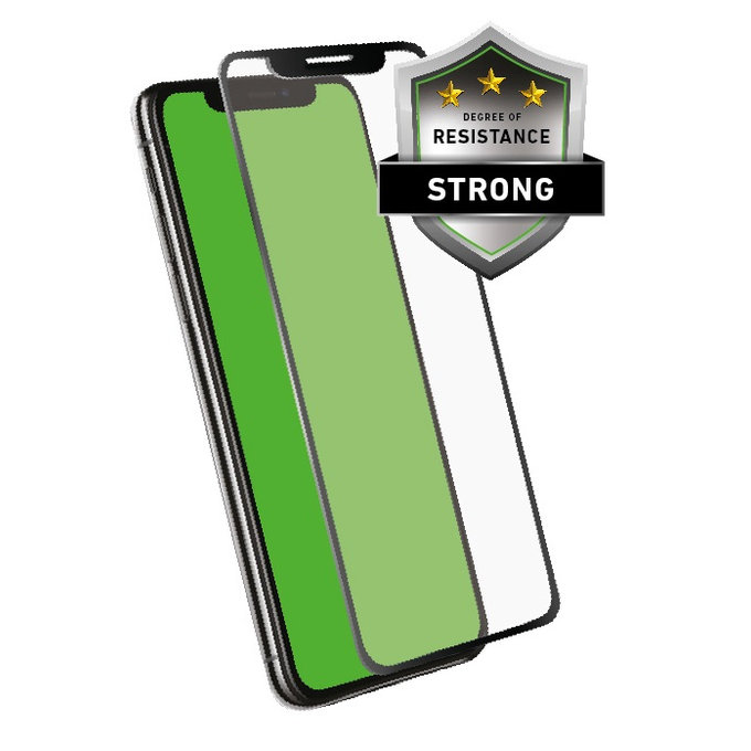 SBS - Geam Securizat 4D Full Glass pentru iPhone XR & 11, negru