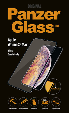 PanzerGlass - Sticlă întârită Case Friendly pentru iPhone 11 Pro Max/XS Max, neagră