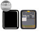 Apple Watch 3 38mm - Ecran LCD + Sticlă Tactilă Refurbished PRO