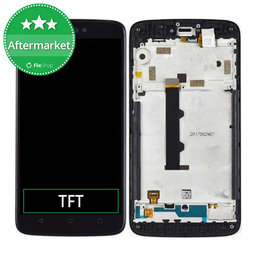 Motorola Moto C XT1754 - Ecran LCD + Sticlă Tactilă + Ramă (Gray) TFT
