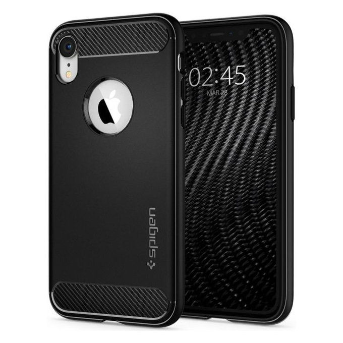 Spigen - Carcasă Rugged Armor pentru - iPhone XR, negru