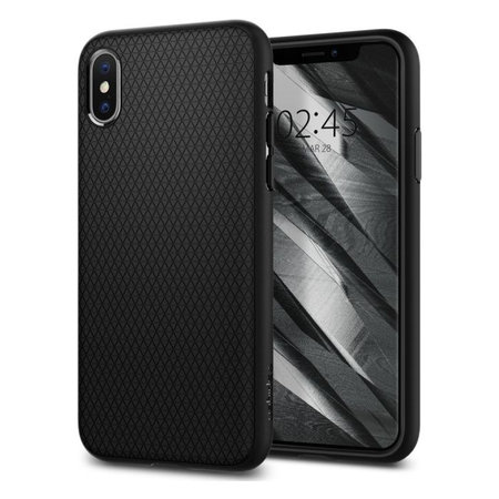 Spigen - Caz Liquid Air pentru iPhone X a XS, negru