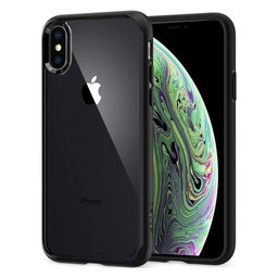 Spigen - Caz Ultra Hybrid pentru iPhone X a XS, Matte Black