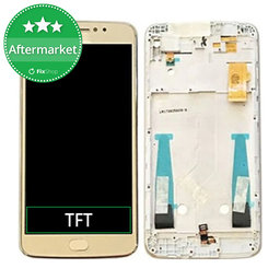 Motorola Moto E4 Plus XT1771 - Ecran LCD + Sticlă Tactilă + Ramă (Gold) TFT