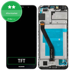 Huawei Y6 (2018) - Ecran LCD + Sticlă Tactilă + Ramă (Black) TFT