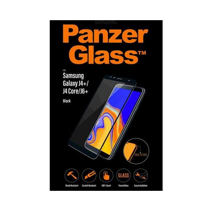 PanzerGlass - Geam Securizat pentru Samsung Galaxy J4+ & J6+, negru