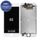 Ecran In-Cell pentru iPhone 6S, White, Sticlă tactilă cu ramă, FixPremium