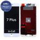 Ecran In-Cell pentru iPhone 7 Plus, White, Sticlă tactilă cu ramă, FixPremium
