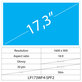 17.3 LCD Slim Lucios 30 pin HD+
